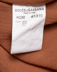 Dolce & Gabbana Semitransparente Seidenbluse mit Plissees mit leichten Gebrauchsspuren