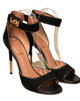Givenchy Ankle Strap Sandalen mit goldenem Absatz