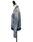 J Brand Lässige Jeansjacke im Distressed-Look