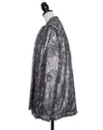 Krizia Unusual vintage jacket made of silver brocade in cape style