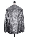 Krizia Unusual vintage jacket made of silver brocade in cape style