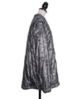 Krizia Unusual vintage jacket made of silver brocade in cape style