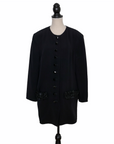 N.N. Abendjacke mit aufgesetzten Taschen mit Brokatdetails