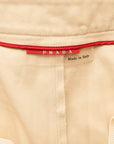 Prada beige summer jeans with side zip pockets
