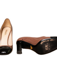 Prada Two Tone Pumps aus Lackleder
