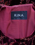 Rina Aufwändig bestickte Samtjacke