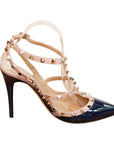 Valentino ankle strap Rockstud pumps in patent leather