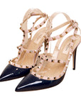 Valentino ankle strap Rockstud pumps in patent leather