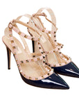 Valentino ankle strap Rockstud pumps in patent leather