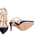 Valentino ankle strap Rockstud pumps in patent leather