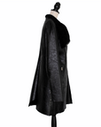 Anne Vest Wide-cut lambskin coat with zip
