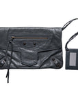 Balenciaga Gray City Clutch Bag