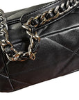 Chanel 19 Flap Bag in black lambskin