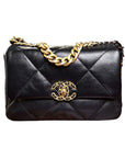 Chanel 19 Flap Bag in black lambskin