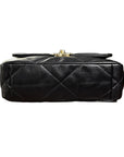 Chanel 19 Flap Bag in black lambskin