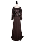 Escada Couture Vintage Abendrobe mit Pailetten und Spitze