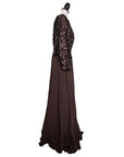 Escada Couture Vintage Abendrobe mit Pailetten und Spitze