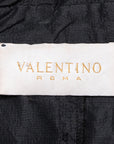 Valentino Roma Schmal geschnittener Vintage-Cocktailmantel mit Schleifengürtel
