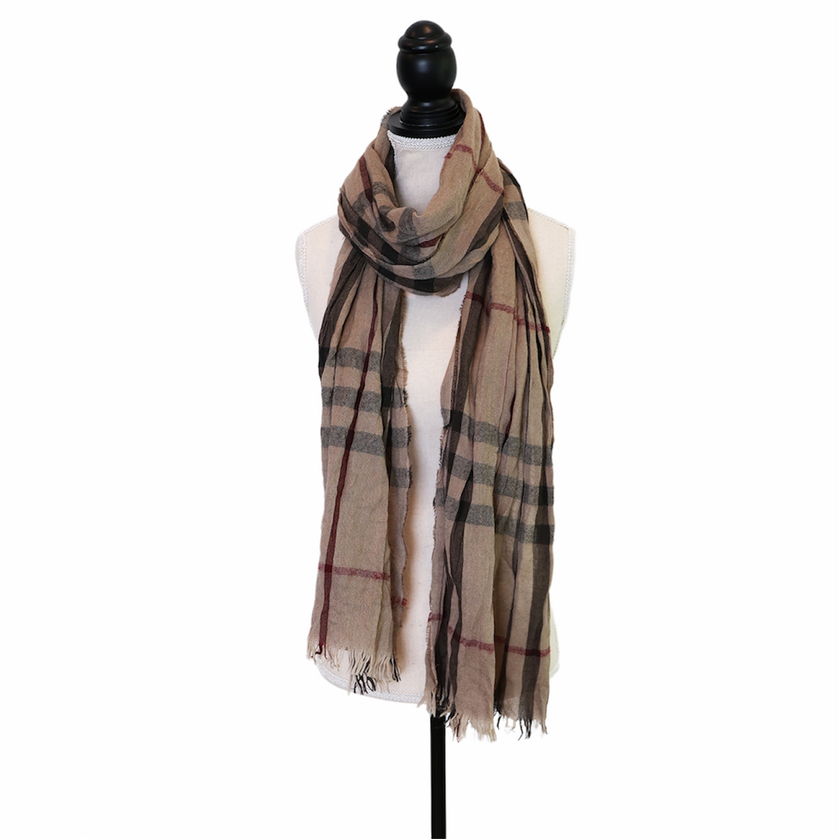 Distressed Burberry Signature Print Bandana