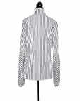 Caroline Constas blouse with puff sleeves