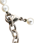 Chanel pearl bracelet with logo clasp