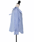 Clu Gestreifte Bluse mit Schleifendetails