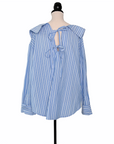 Clu Gestreifte Bluse mit Schleifendetails