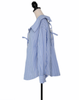 Clu Gestreifte Bluse mit Schleifendetails