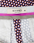 Etro 7/8 Hose-Bundfaltenhose im Grafikprint
