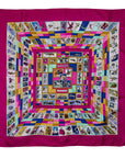 Hermès "Correspondance" silk scarf