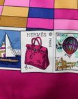 Hermès "Correspondance" silk scarf
