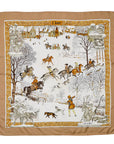Hermès "L'hiver" silk scarf