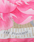 Hermès "Les Pivoines" silk scarf