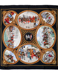 Hermès "Les Trois Mousquetaires" silk scarf