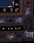 Hermès silk scarf "Ors Bleus D'Afrique"