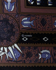 Hermès silk scarf "Ors Bleus D'Afrique"