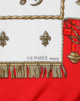 Hermès silk scarf "Vue Du Carosse de La Galere La Réale"