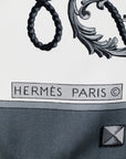 Hermès silk scarf with key print
