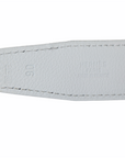 Hermès Wendegürtel "H" mit Silberner Schließe 30mm in Schwarz und Creme