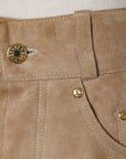 Hermès Wildleder-Shorts mit Fransen