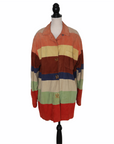 Hermès Wildlederjacke in Blockstreifen