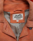 Hermès Wildlederjacke in Blockstreifen