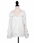 Johanna Ortiz Extravagante Bluse mit gerafften Armen