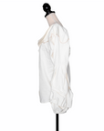 Johanna Ortiz Extravagante Bluse mit gerafften Armen