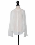 Mary Katrantzou Semi-Transparente Seidenbluse