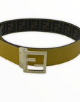 FENDI Signature Wendegürtel mit Logoschnalle in Gold