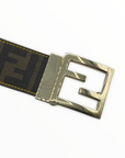 FENDI Signature Wendegürtel mit Logoschnalle in Gold