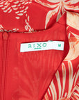 Rixo Mididress aus Seide mit hohen Seitenschlitzen