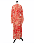 Rixo Mididress aus Seide mit hohen Seitenschlitzen
