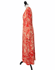 Rixo Mididress aus Seide mit hohen Seitenschlitzen